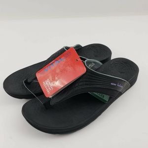 New Balance Revitalize Sandals Black Womens US 10